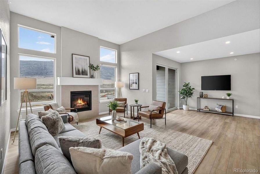 Virtually staged, furniture size & scale may not be accurate.