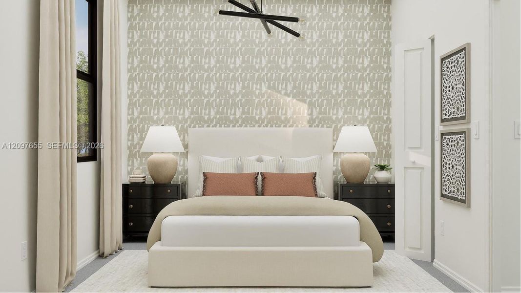 Furnished interior view inside a new home in Pineland Crest, Miami (Image 15).