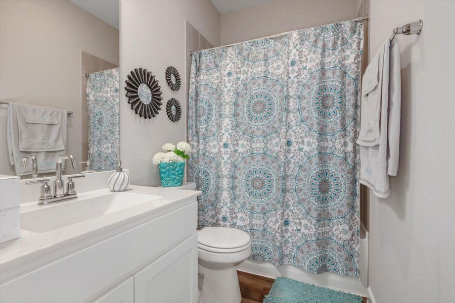 Furnished interior view inside a new home in Marvida, Cypress (Image 7).