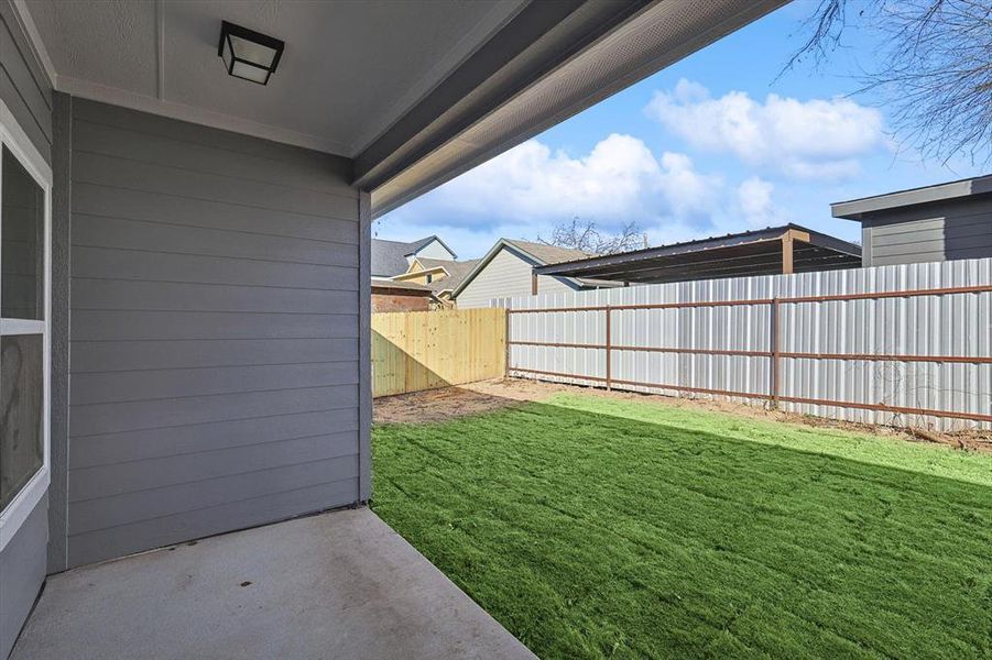 View of yard featuring a patio area