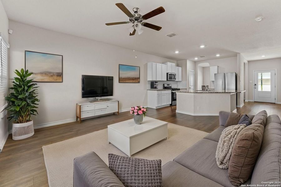 Furnished interior view inside a new home in , San Antonio (Image 5). Furnished interior view inside a new home in , San Antonio (Image 5).