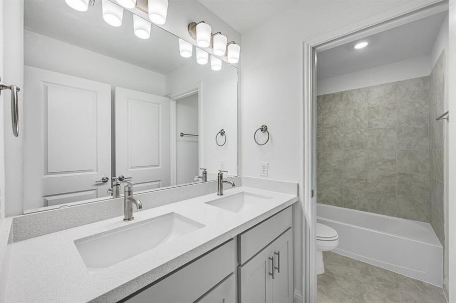 Furnished interior view inside a new home in Stoneridge, Melissa (Image 7). Furnished interior view inside a new home in Stoneridge, Melissa (Image 7).