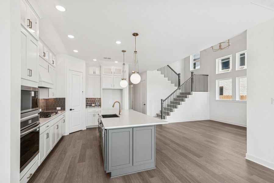 Furnished interior in a model home at Brookewater 55’ Homesites in Rosenberg (Image 16).