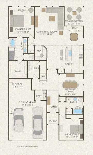 Pulte Homes, Mooreville floor plan