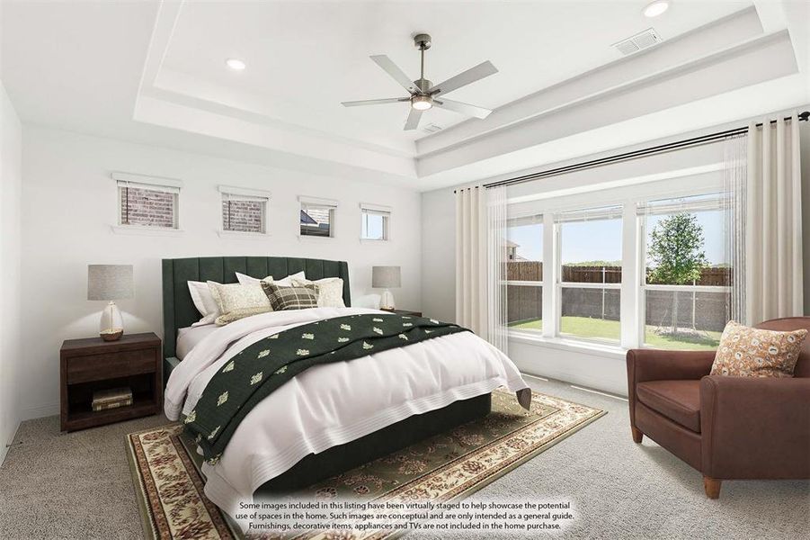 Furnished interior view inside a new home in Chaparral Park, Oak Point (Image 14).
