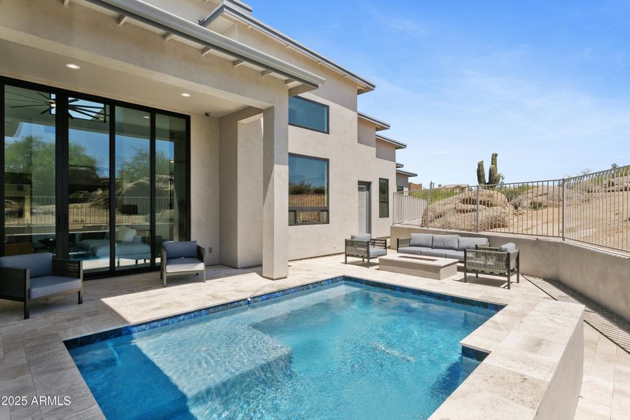 Heated Waterfall Pool