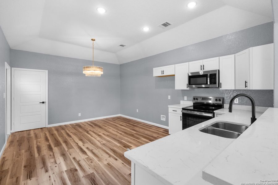 Furnished interior view inside a new home in , San Antonio (Image 4). Furnished interior view inside a new home in , San Antonio (Image 4).