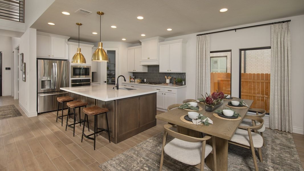 Furnished interior view inside a new home in Parkside on the River West, Georgetown (Image 12).