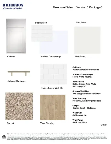Sample of building materials used in homes in Sonoma Oaks, Fredericksburg (Image 21). Sample of building materials used in homes in Sonoma Oaks, Fredericksburg (Image 21).