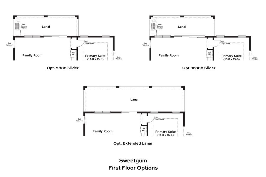 2D floor plan layout for the Sweetgum by DRB Homes in Ardisia Park, New Smyrna Beach, FL (Image 4).