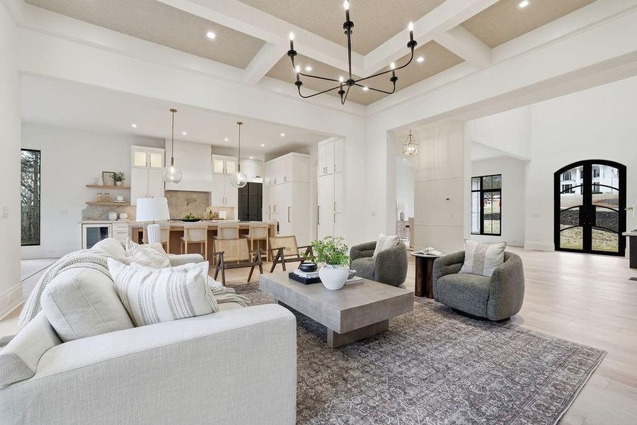 Furnished interior view inside a new home in , Johns Creek (Image 41).