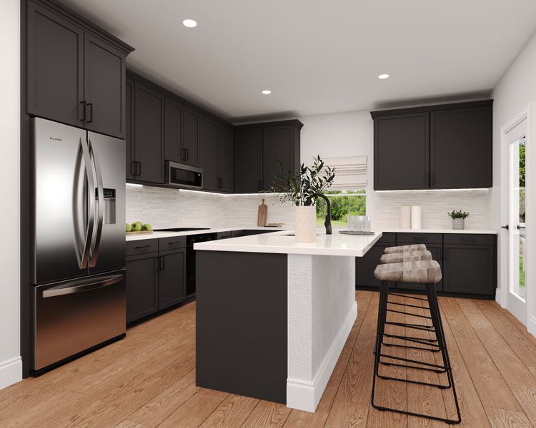 Representative furnished interior of a home built from the Lantana by Beazer Homes in Saratoga, Aubrey (Image 7).