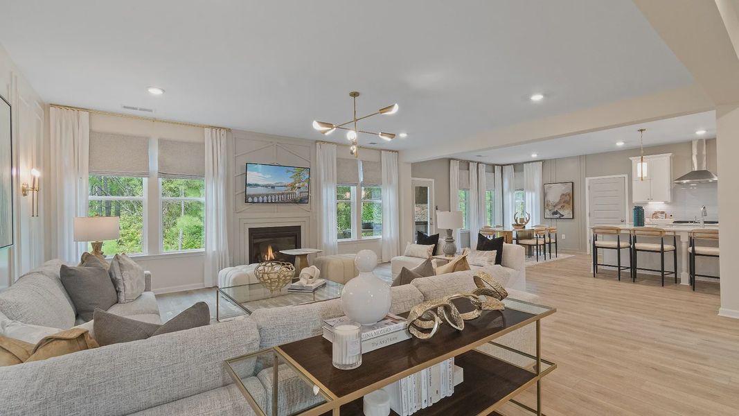 Furnished interior view inside a new home in Cambria at Traditions, Hampton (Image 12).