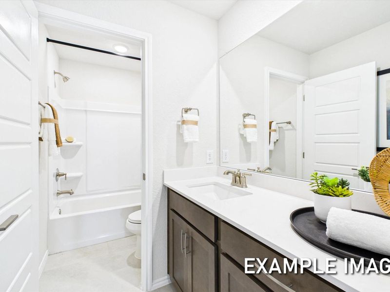 Representative furnished interior of a home built from the The Brazos B by Davidson Homes LLC in Applewhite Meadows, San Antonio (Image 17).
