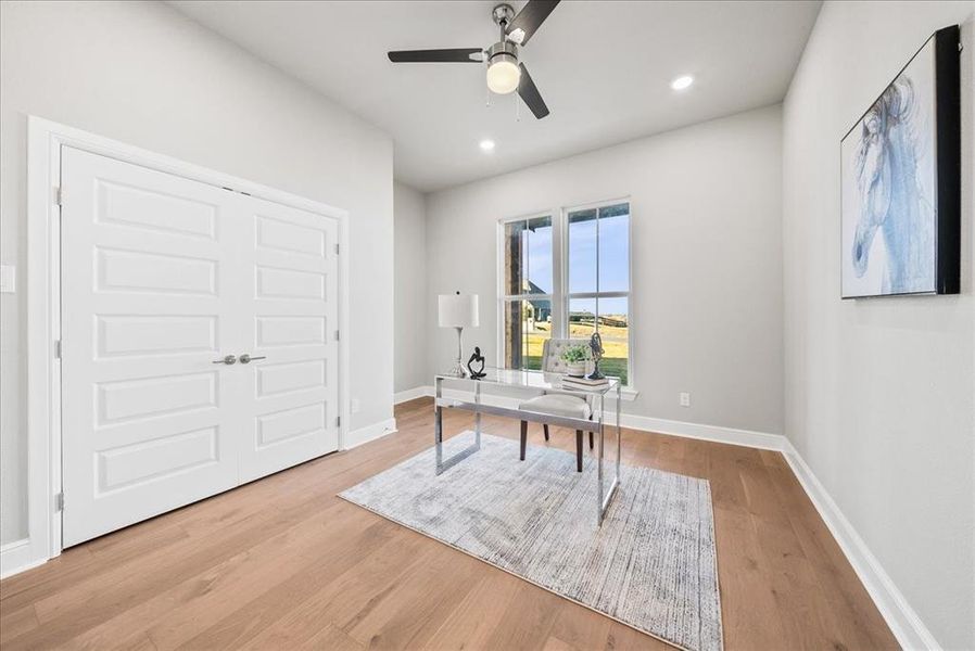 Furnished interior view inside a new home in , Godley (Image 31).