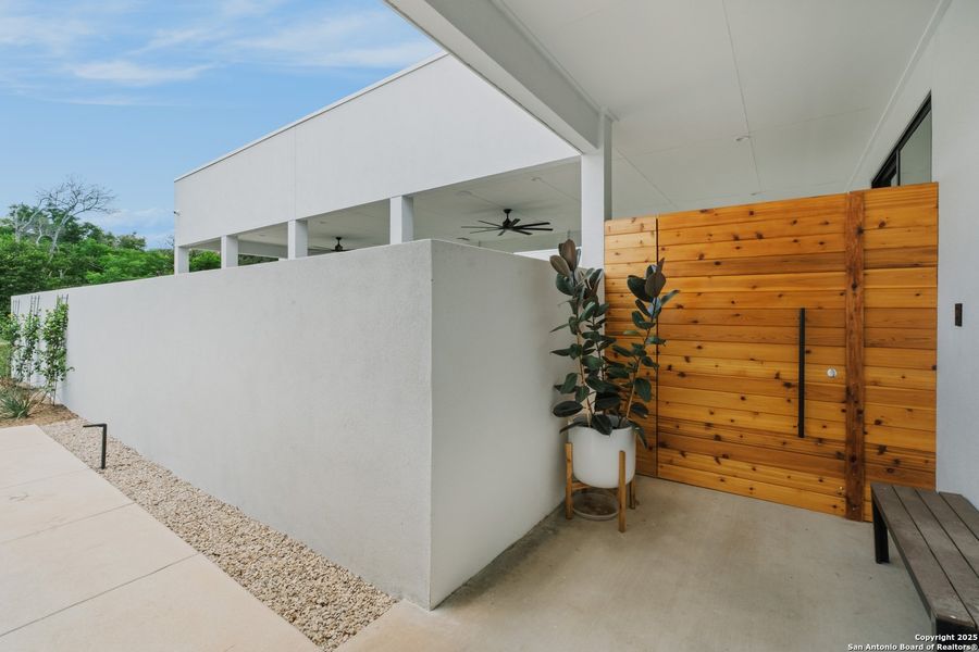 Exterior details and patio area of a home in , San Antonio (Image 9). Exterior details and patio area of a home in , San Antonio (Image 9).