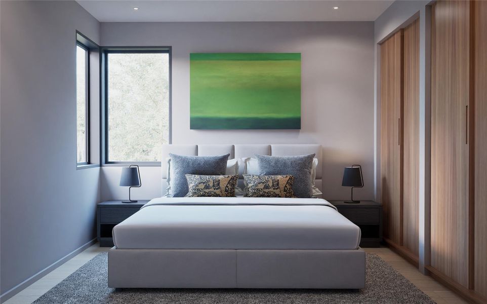 Bedroom featuring baseboards Bedroom featuring baseboards