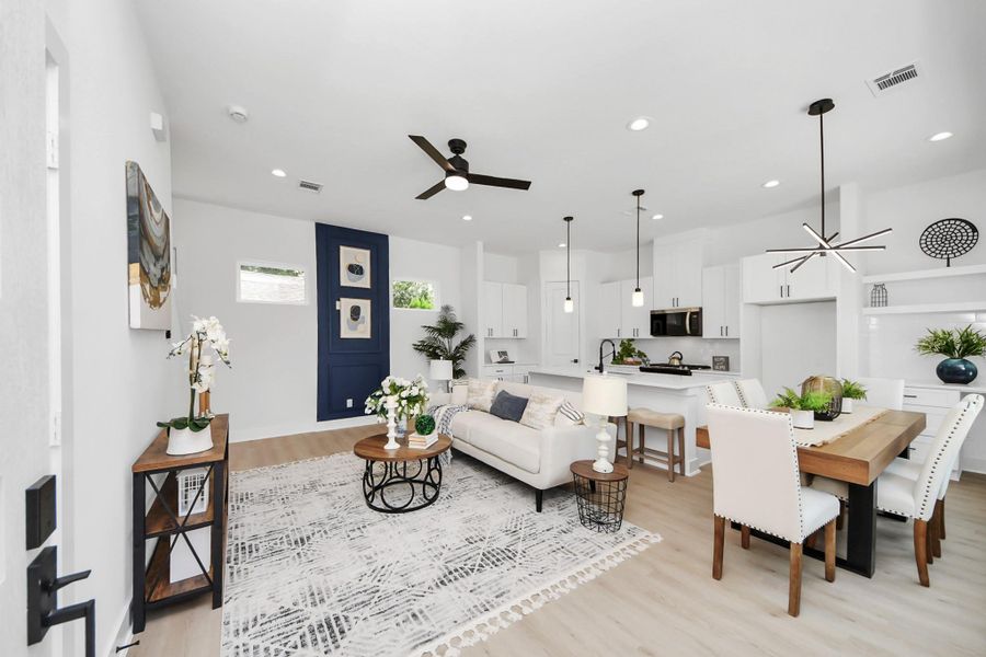 Furnished interior view inside a new home in , Houston (Image 5).