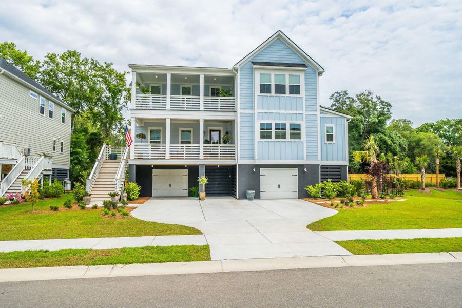 Front exterior of a new home in , Mount Pleasant, SC, highlighting curb appeal (Image 28).