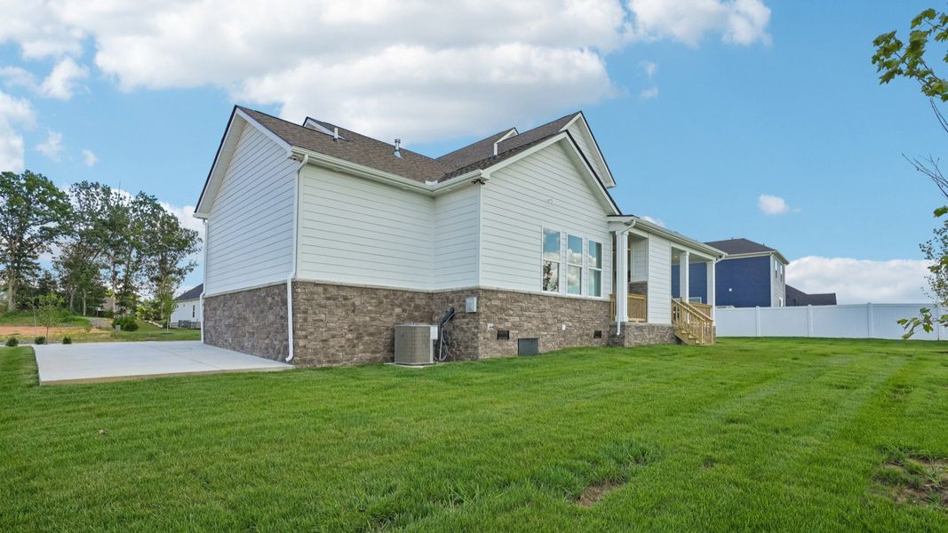 Rear exterior with view of large, covered porch Rear exterior with view of large, covered porch