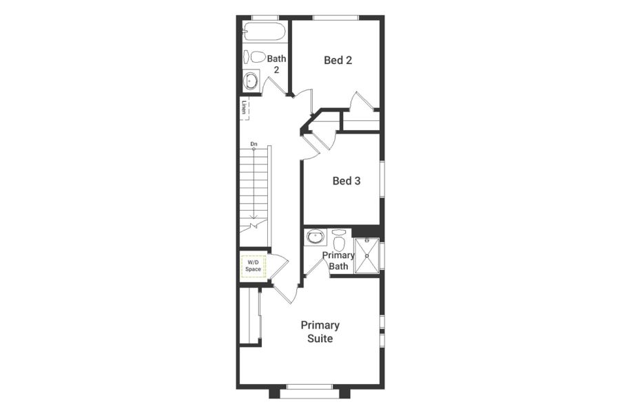 2D floor plan layout of this home in Banning Lewis Ranch, Colorado Springs, CO (Image 5). 2D floor plan layout of this home in Banning Lewis Ranch, Colorado Springs, CO (Image 5).