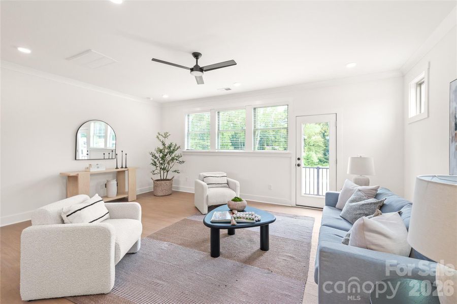 Furnished interior view inside a new home in , Charlotte (Image 26).