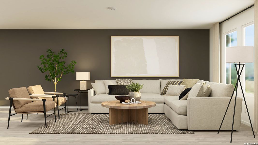 Furnished interior view inside a new home in Kings Landing, Corpus Christi (Image 26).