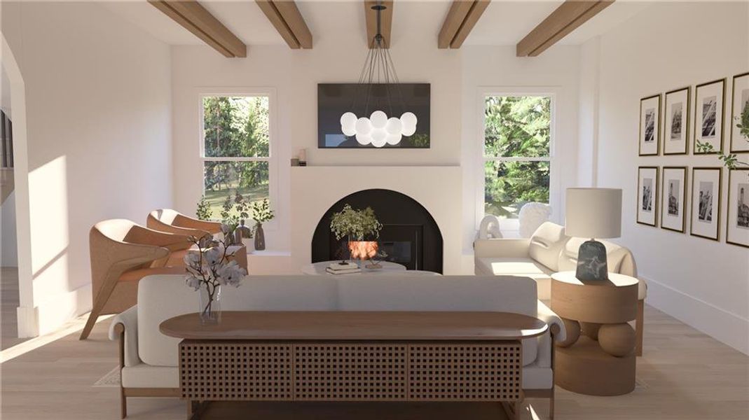 Furnished interior view inside a new home in Echo at Crabapple, Milton (Image 13).