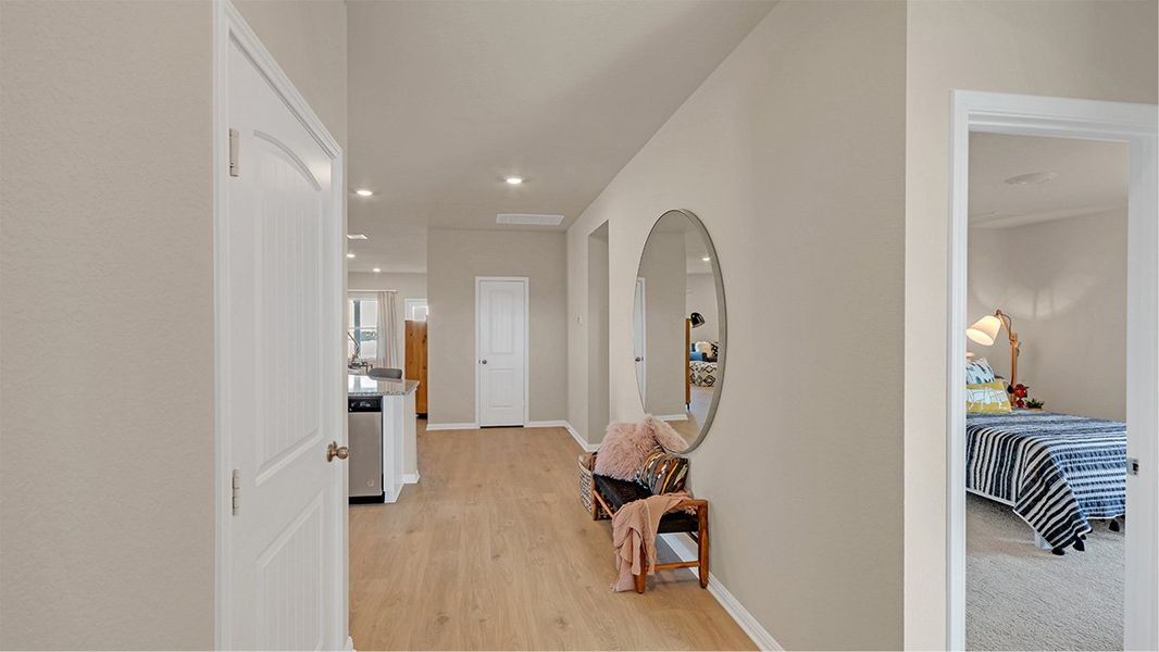 Furnished interior view inside a new home in Bar W Ranch, Leander (Image 3).