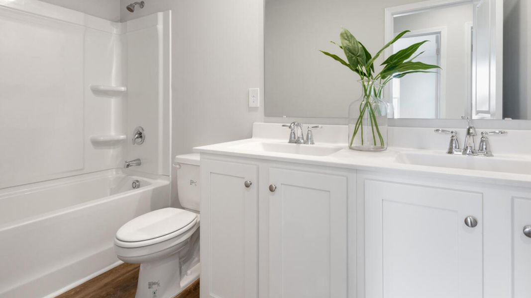 Furnished interior view inside a new home in Indigo Preserve Townhomes, Leland (Image 25).