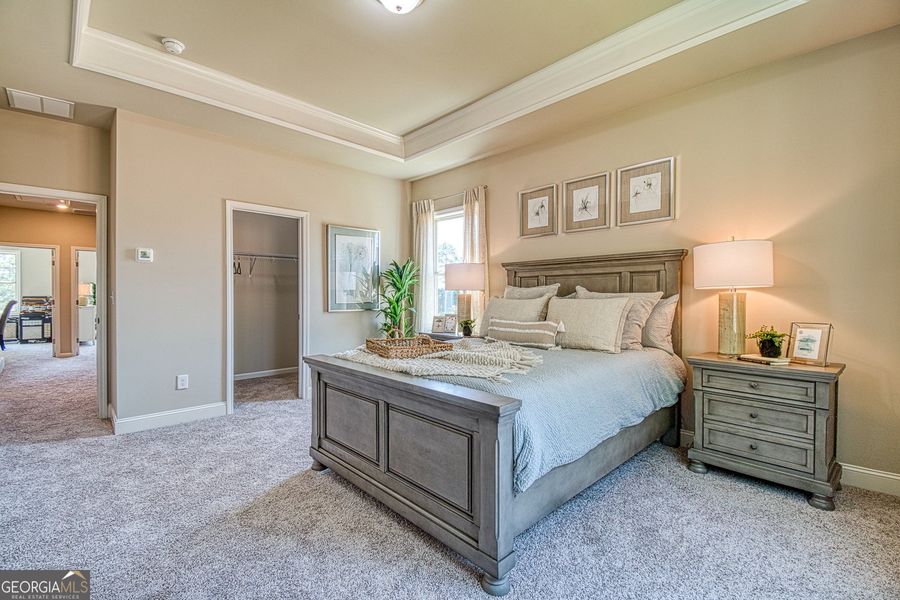 Furnished interior view inside a new home in Millstone at Mundy Mill, Gainesville (Image 17). Furnished interior view inside a new home in Millstone at Mundy Mill, Gainesville (Image 17).