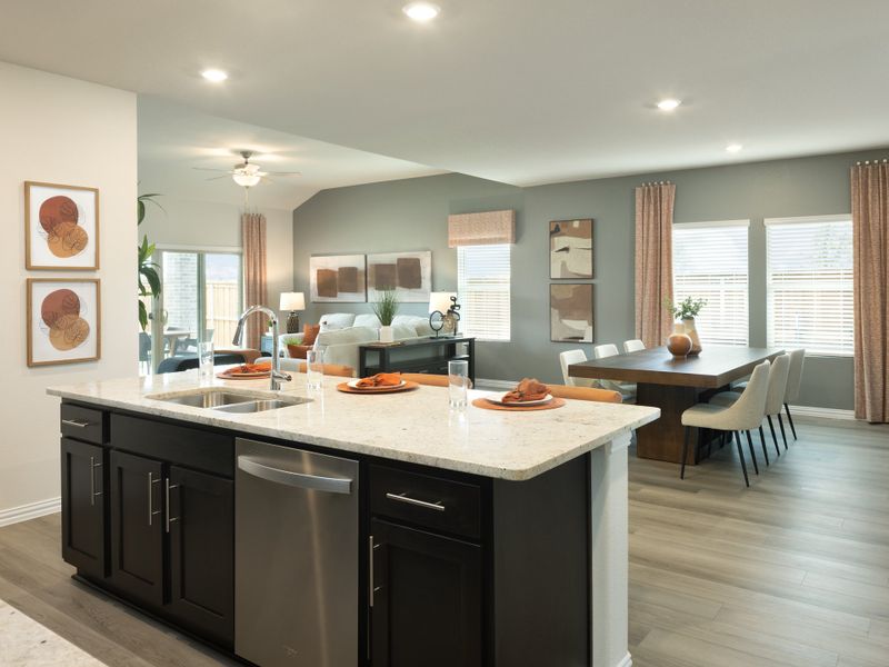 Furnished interior view inside a new home in Stonehaven, Combine (Image 5).