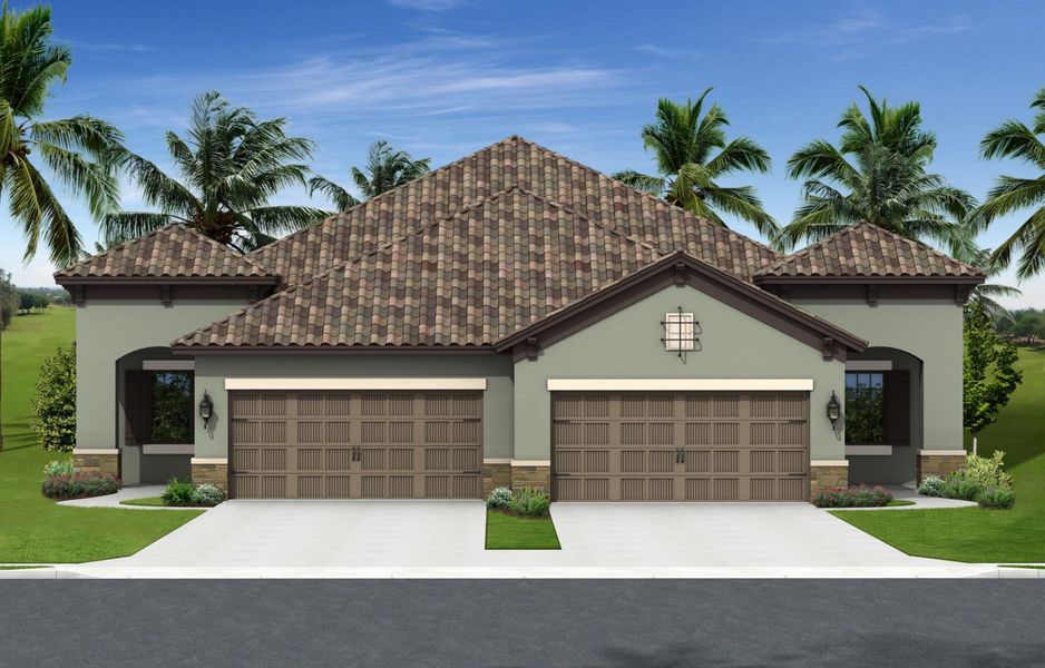 Representative exterior photo of a completed home built from the Tidewater B by Neal Communities in Vicenza, Nokomis, FL (Image 4).