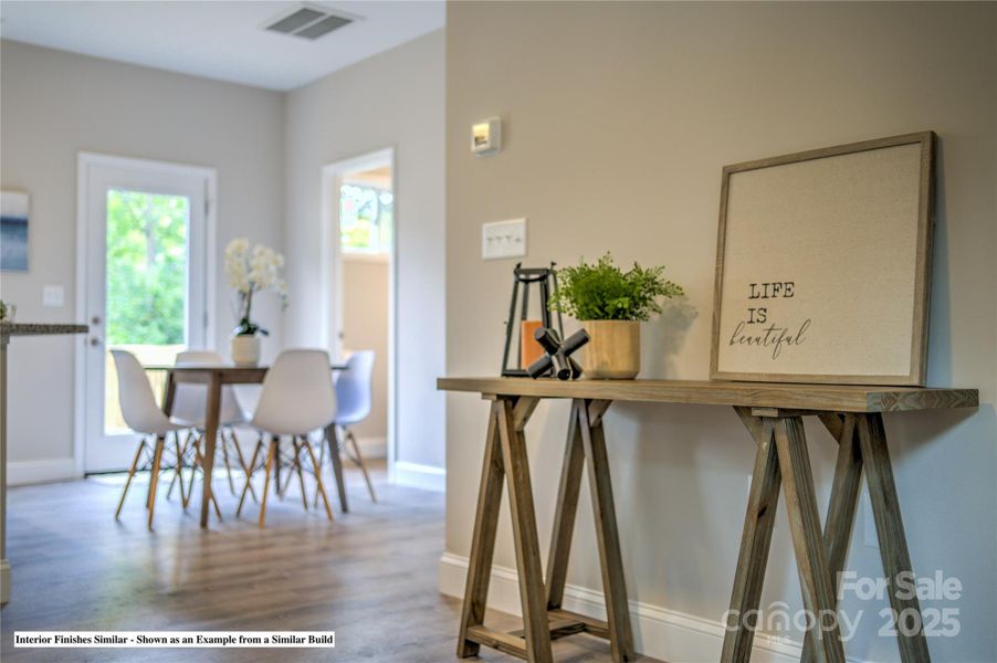 Furnished interior view inside a new home in , Asheville (Image 8).