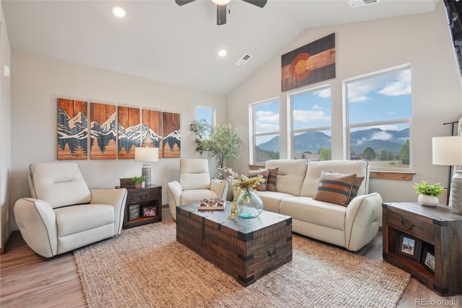 Furnished interior view inside a new home in , Estes Park (Image 4).