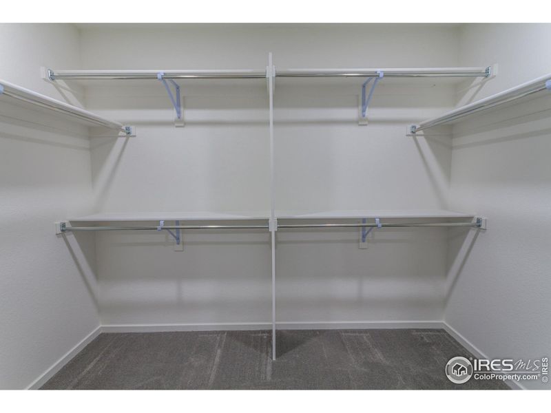 EXAMPLE PHOTO: MASTER BEDROOM WALK IN CLOSET