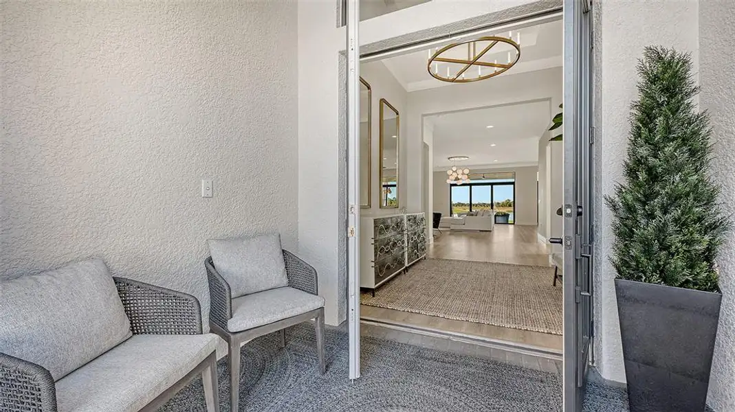 Exterior details and patio area of a home in , Sarasota (Image 33).