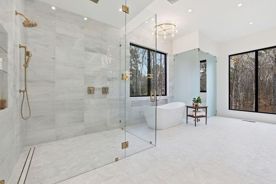 Furnished interior view inside a new home in , Johns Creek (Image 48).