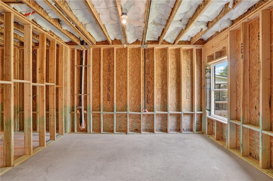 In-progress construction of a new home in The Manor at Gainesville Township, Gainesville, GA (Image 48).