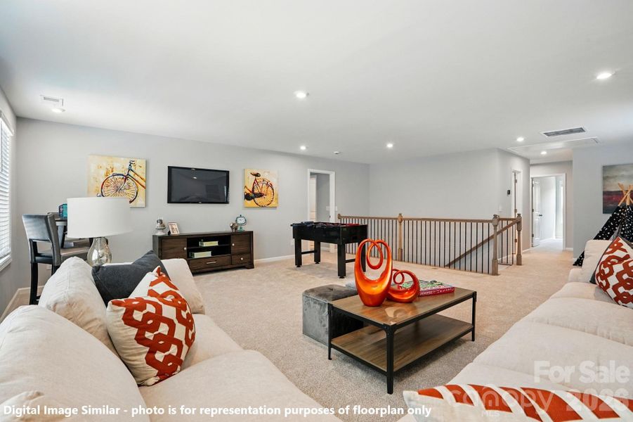 LOFT (UPPER LEVEL) - Photo is for representation purposes of floorplan only - colors, finishes, and options will vary