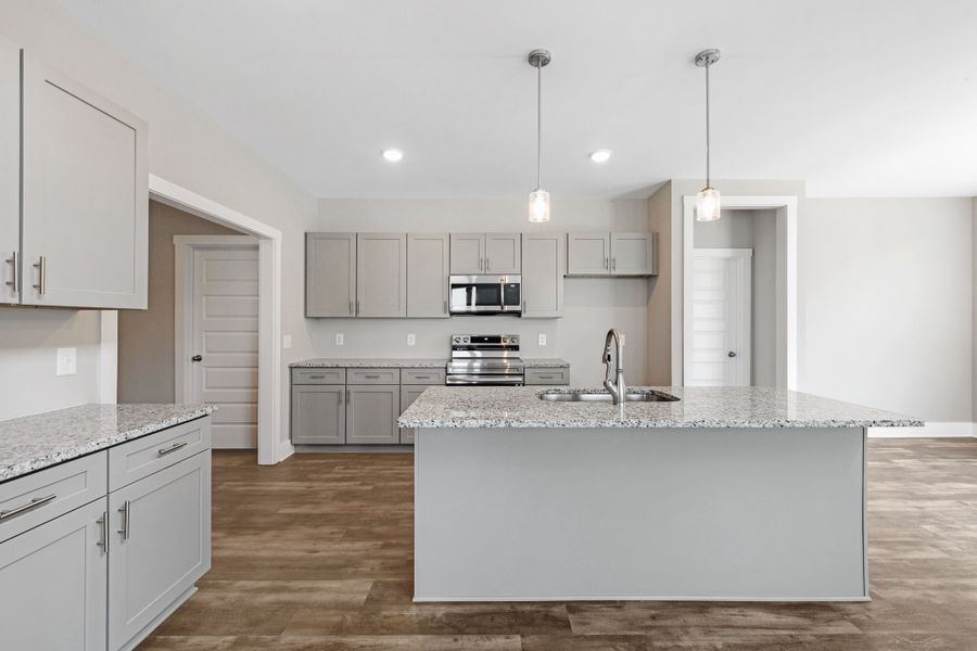 Furnished interior in a model home at Starks Estates in Cross Plains (Image 7).