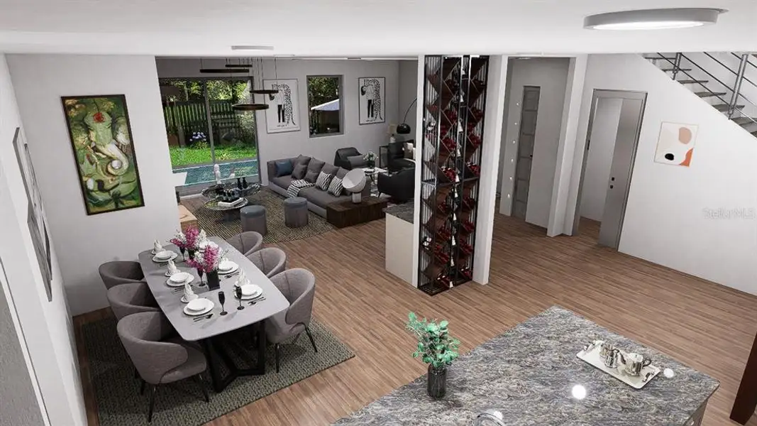 Furnished interior view inside a new home in , Tampa (Image 5).