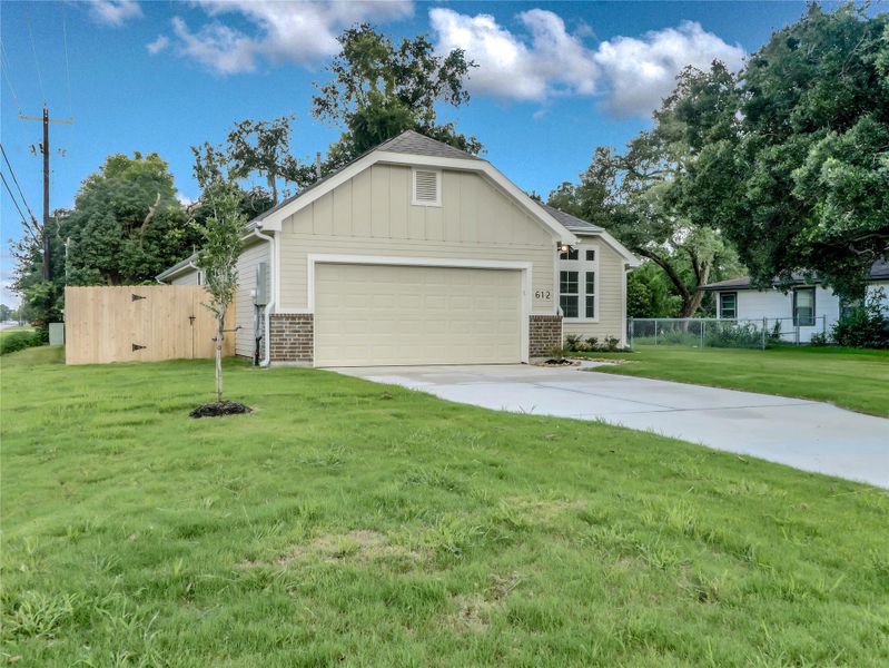 Front exterior of a new home in , Angleton, TX, highlighting curb appeal (Image 14). Front exterior of a new home in , Angleton, TX, highlighting curb appeal (Image 14).