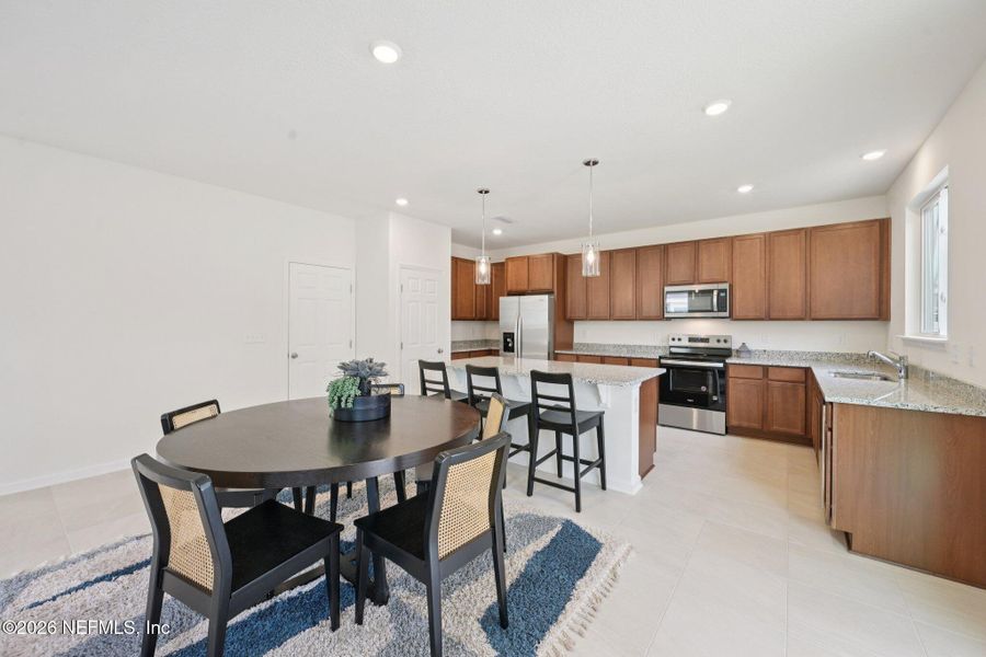 Furnished interior view inside a new home in Panther Creek, Jacksonville (Image 10).