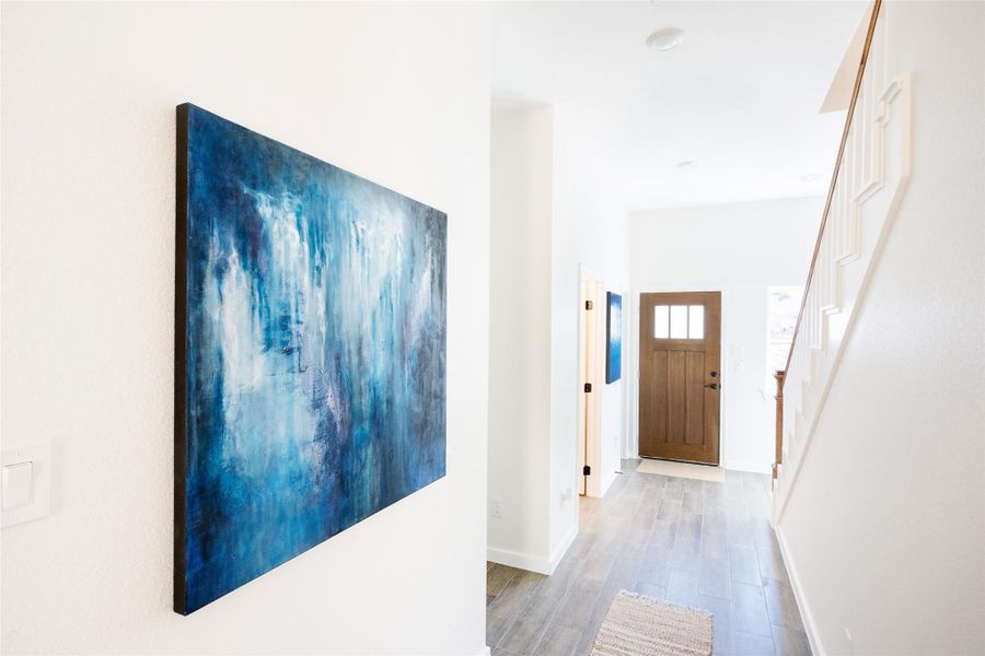 Hall view to the entrance