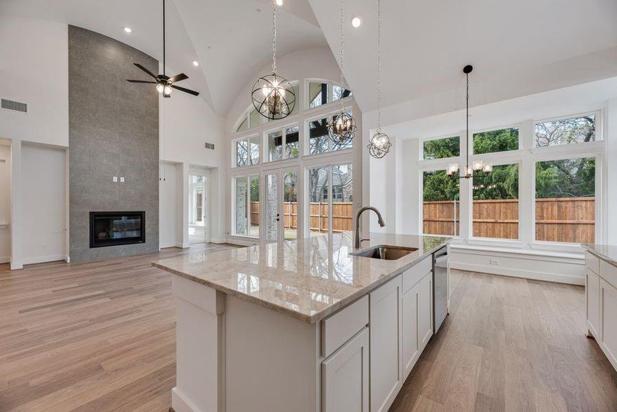 Furnished interior view inside a new home in Providence Cove, McKinney (Image 10).