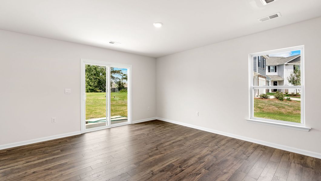 Representative unfurnished interior of a home built from the ELSTON by D.R. Horton in Baxter Village, Boiling Springs (Image 17). Representative unfurnished interior of a home built from the ELSTON by D.R. Horton in Baxter Village, Boiling Springs (Image 17).