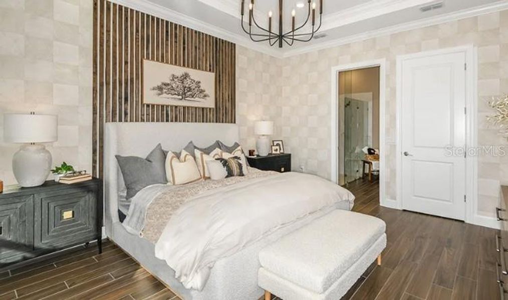 Furnished interior view inside a new home in Center Lake Ranch Community Group Page, St. Cloud (Image 17).