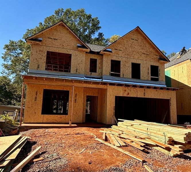 In-progress construction of a new home in , Sugar Hill, GA (Image 4).