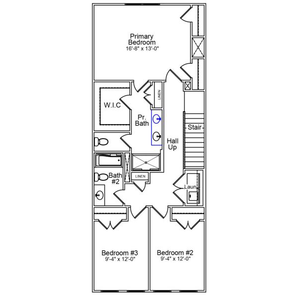 2D floor plan layout of this home in Edwards Station, Taylors, SC (Image 3). 2D floor plan layout of this home in Edwards Station, Taylors, SC (Image 3).